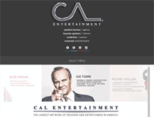 Tablet Screenshot of cal-entertainment.com